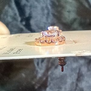 Sterling silver cubic zirconia earrings